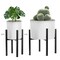 Sorbus Adjustable Metal Plant Stand – Mid Century Style Flower Pot Holder, 10 to 16 Inches Planter Stand for Modern Home Décor, Houseplants – Plant & Pot NOT INCLUDED